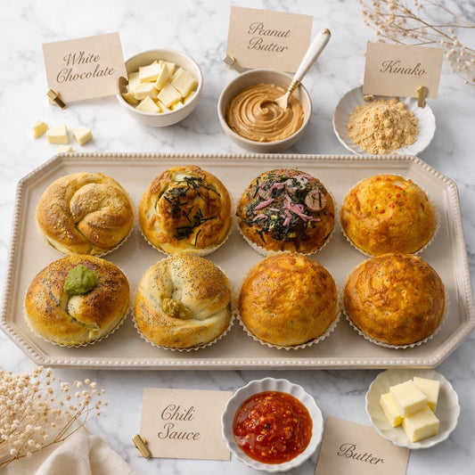 【4月限定】お食事と塩バターご褒美ご馳走ベーグルセット(8個入り)【天然酵母】